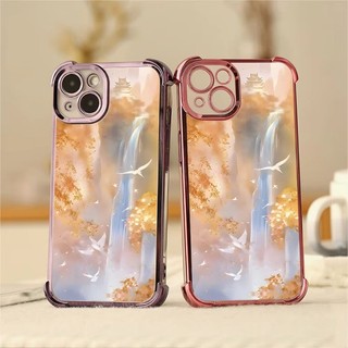 Ốp Điện Thoại Chống Rơi Bốn Góc Phong Cảnh Cho Honor 400 200 Pro Smart 90 Lite 70 50 GT Chống Rơi Hợp Thời Trang Trong Suốt