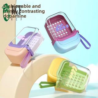 Hộp xà phòng hai lớp di động - Phụ kiện tắm du lịch bằng nhựa đầy màu sắc
