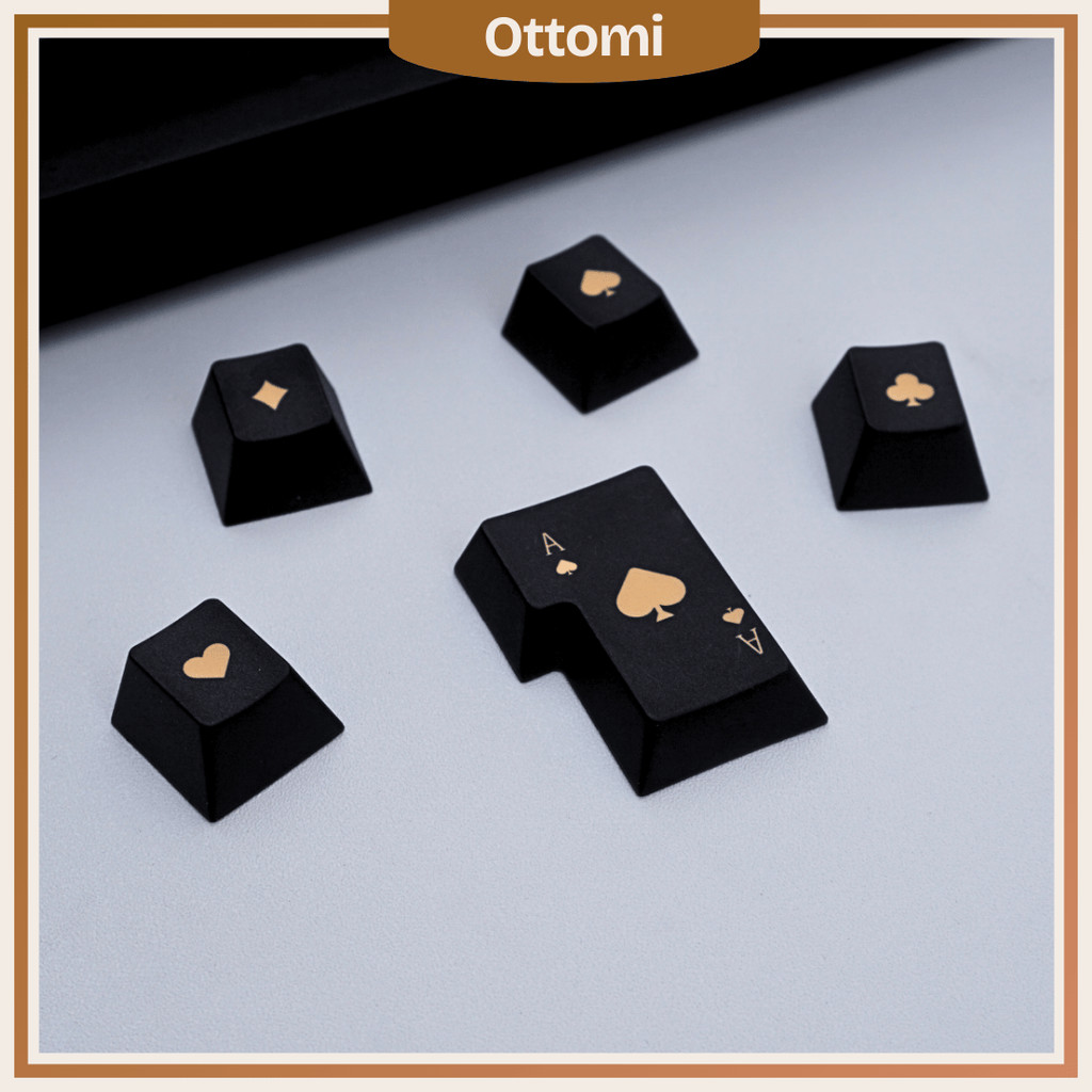 Keycap Black & Gold Chiến Thắng Hoàng Kim, Cherry Profile, Nhựa PBT Dày 134 Nút, In Dye-sub 5 Mặt | BigBuy360 - bigbuy360.vn