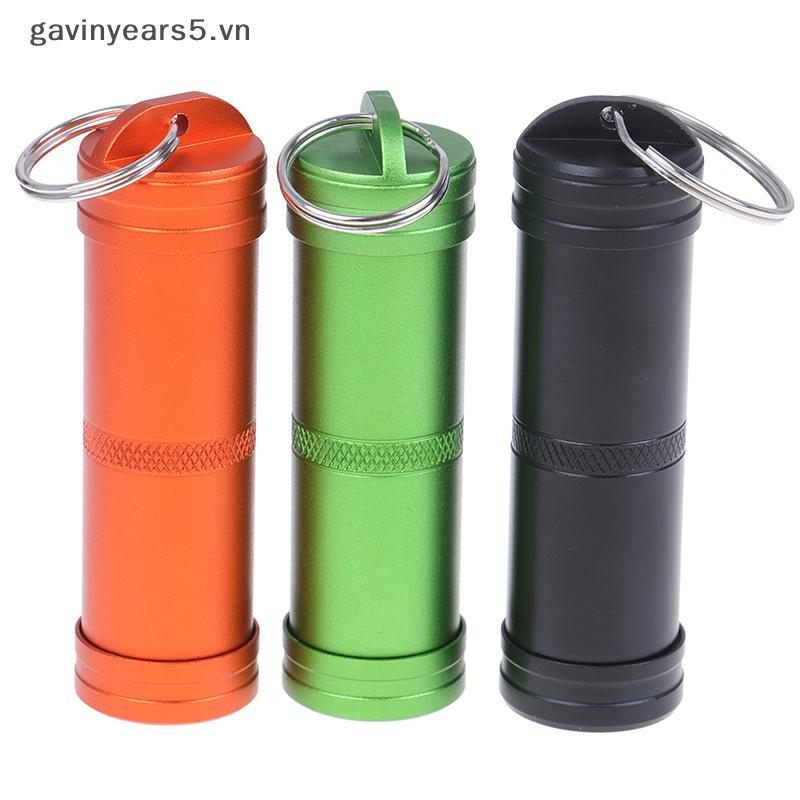 # gavin # 1PC Chai kín viên nang chống nước Hộp đựng thuốc sinh tồn ngoài trời.