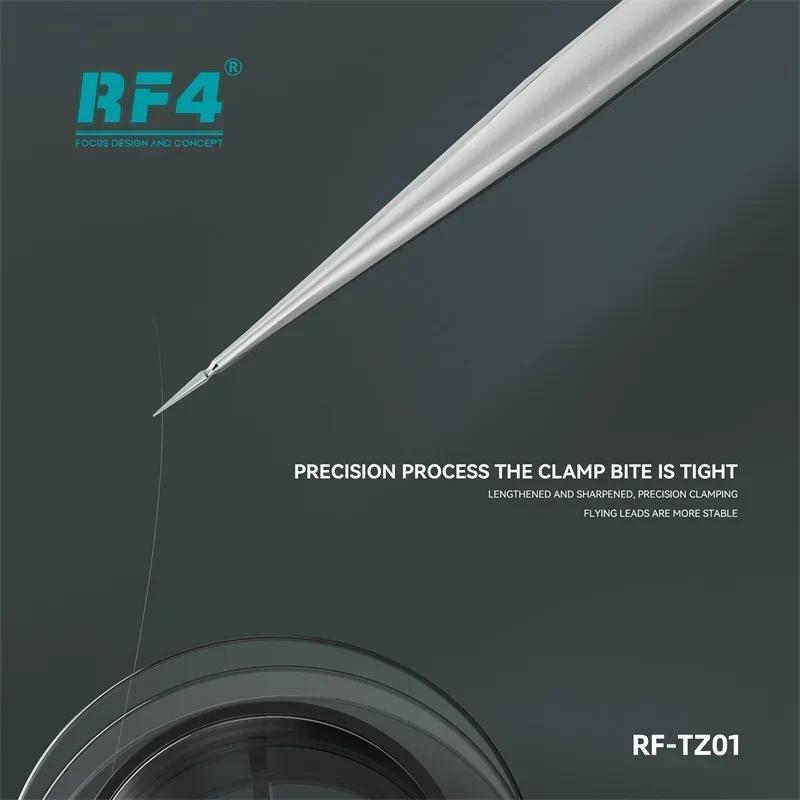 RF4 RF-TZ01 Nhíp cực sắc cho điện thoại di động Máy tính bảng Máy tính bảng Độ cứng cao Sửa chữa dây bay chính xác cao Nhíp