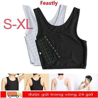 Feastly Ngực Shaper M-3XL, Áo Tank Tops Gắn Kết Cho Đồng Tính Nữ và Tomboy