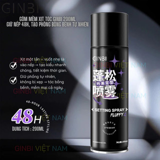 Xịt tạo phồng tóc khô cứu mái bết dầu hút dầu nhanh chóng giữ kiểu suốt ngày tiện lợi sử dụng hàng ngày 200ml