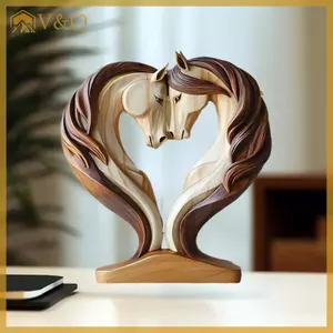Littleloves1 Điêu Khắc Ngựa 2D Tượng Ngựa Bằng Gỗ Ngáy Tư Thế Động Vật Trang Trí Để Bàn Màn Hình Cho Nơi Làm Việc Nhà Mầm Non Kệ VN