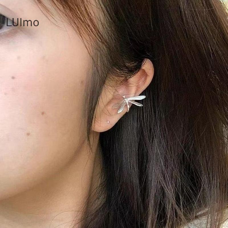 LUImo Vintage Tinh Tế Chuồn Chuồn Lỗ Tai Kẹp Bông Tai Cho Nữ Thời Trang Mới Trang Sức Dự Tiệc Quà Tặng SBS