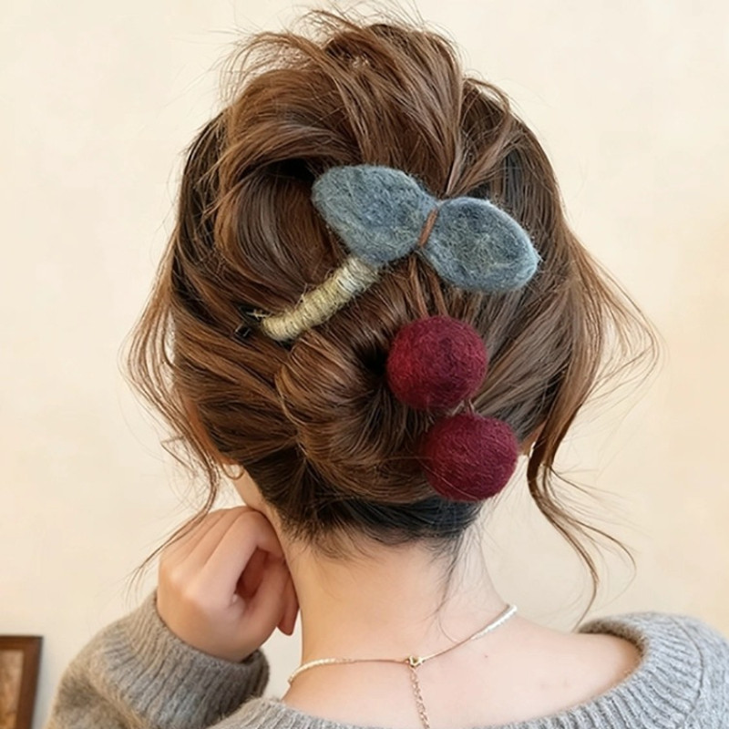 Thời trang kẹp tóc nữ cao cấp cho thu đông, phù hợp làm quà tặng sinh viên
