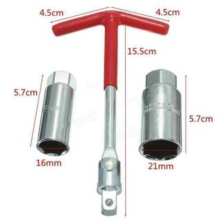 Tuýp tháo bugi chữ T xoay 360 độ có lò xo tay cầm bọc cao su hàng chất lượng (14,16,21mm)