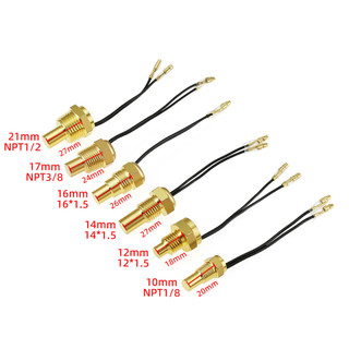 Cảm biến nhiệt độ nước ô tô đa năng 12V / 24V 1 / 8NPT 3 / 8NPT 1 / 2NPT Cảm biến nhiệt độ nước 10MM 12MM 14MM 16MM 17MM 21MM