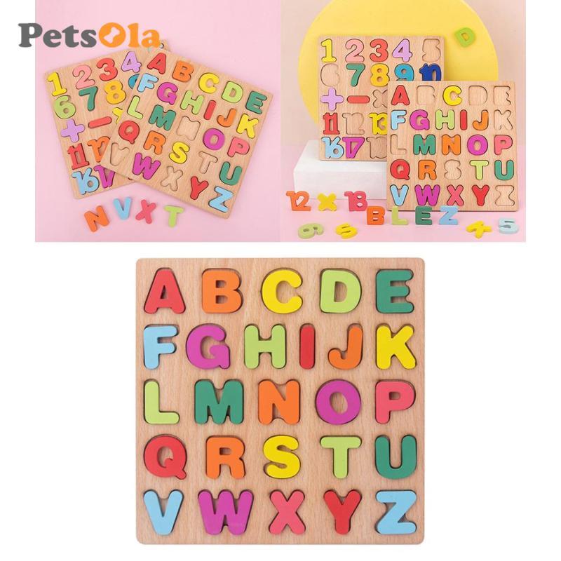 Bảng chữ cái ABC Gỗ Pre- Hoạt động học tập sớm Đồ chơi giác quan Quà tặng sinh nhật