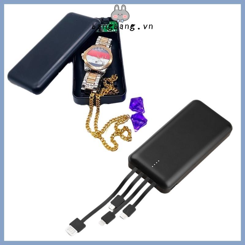 Bang Secret Stash Hộp lưu trữ ngân hàng điện cải trang để giấu tiền trang sức có giá trị