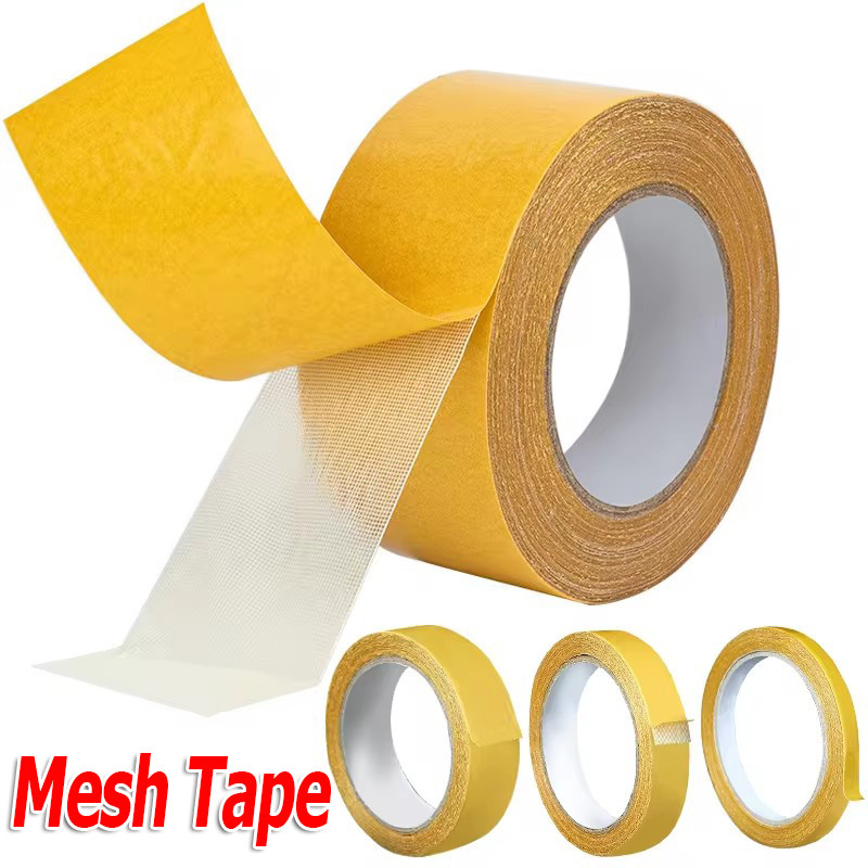 3 / 5 Cuộn Băng lưới hai mặt dính chắc chắn / Băng thảm cố định chống nước không dấu vết
