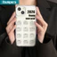 Ốp điện thoại Ibumpers Đơn giản 2026 Lịch năm mới Clear Matte Soft Premium Vỏ chống sốc cho iPhone 11 12 13 14 15 16 17 Pro Max IP 7 8 Plus Iphon X XS XR Xs max