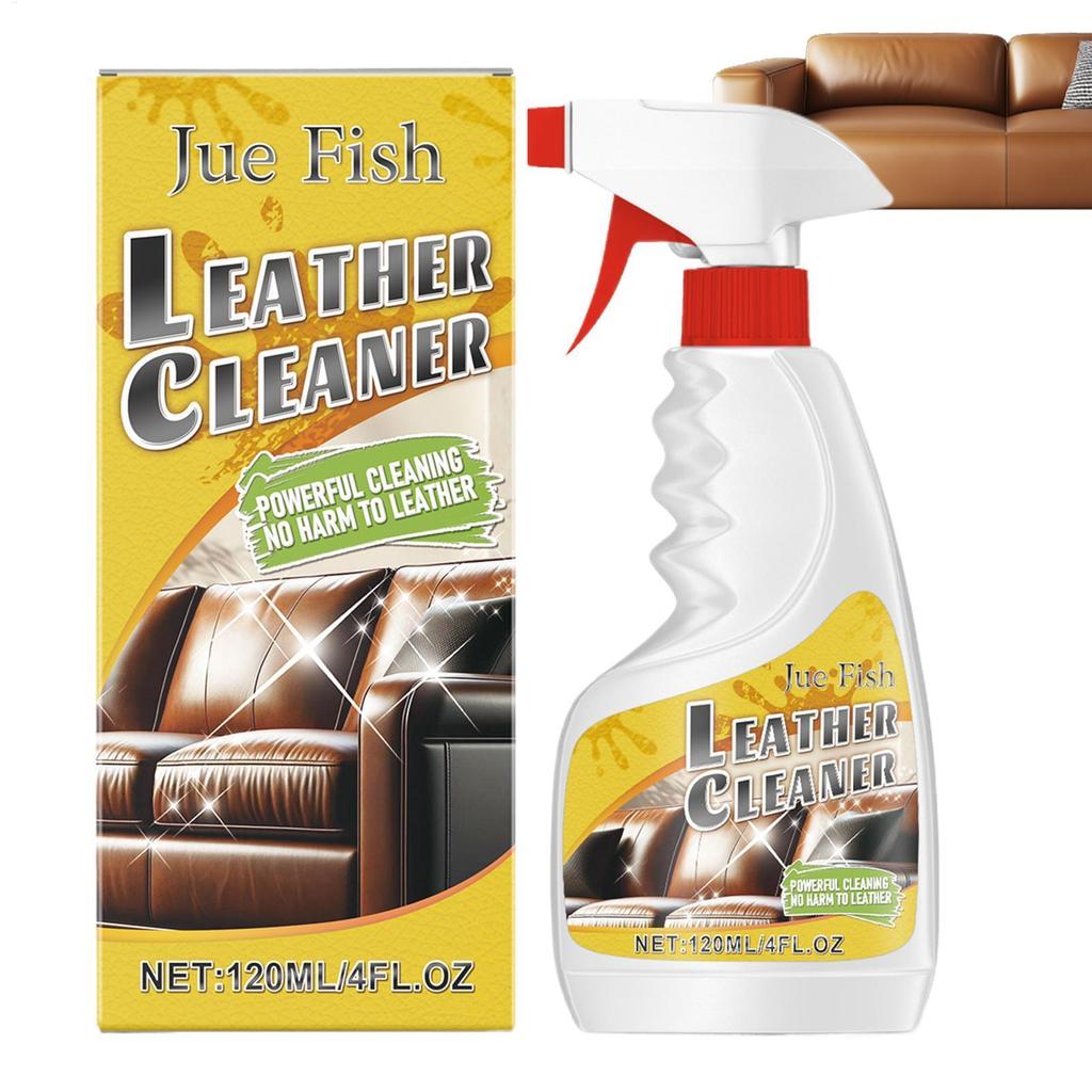 Car Leather Cleaner 120mL Leather Furniture Cleaner Furniture Salve for Shoe Jacket Refurbishing Maintenance abrtedvn