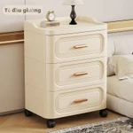 Tủ Nhựa Ngăn Kéo 52cm Cao Cấp - Thiết kế 5 ngăn di động đa năng cho phòng khách, đầu giường và đựng đồ ăn nhẹ — ảnh 4