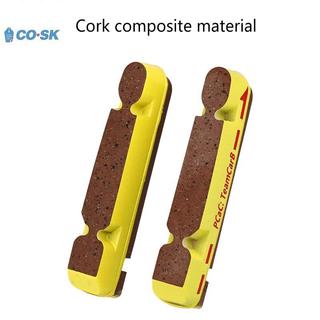 COUTR 1 Cặp Má Phanh Carbon V-Brake C-Brake Miếng Lót Cork Cao Su Có Thể Thay Thế Đường Gấp Phanh Caliper Giày VN