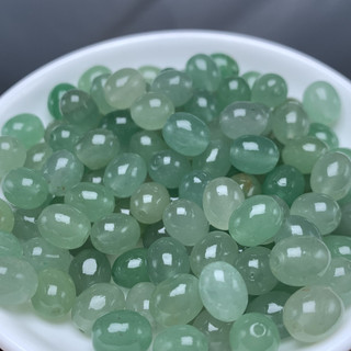 Những viên ngọc aventurine tự nhiên 8x10mm, phù hợp làm phụ kiện vòng tay thủ công