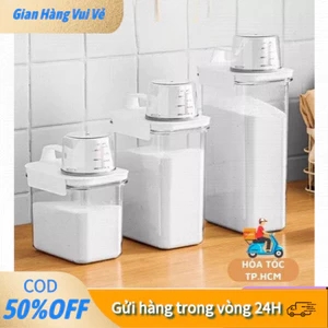 【24h】Hộp đựng bột giặt nước giặt nước xả, Hộp đựng gạo bằng nhựa cao cấp chống ẩm chống tràn hộp đựng gạo hộp đựng đồ kh