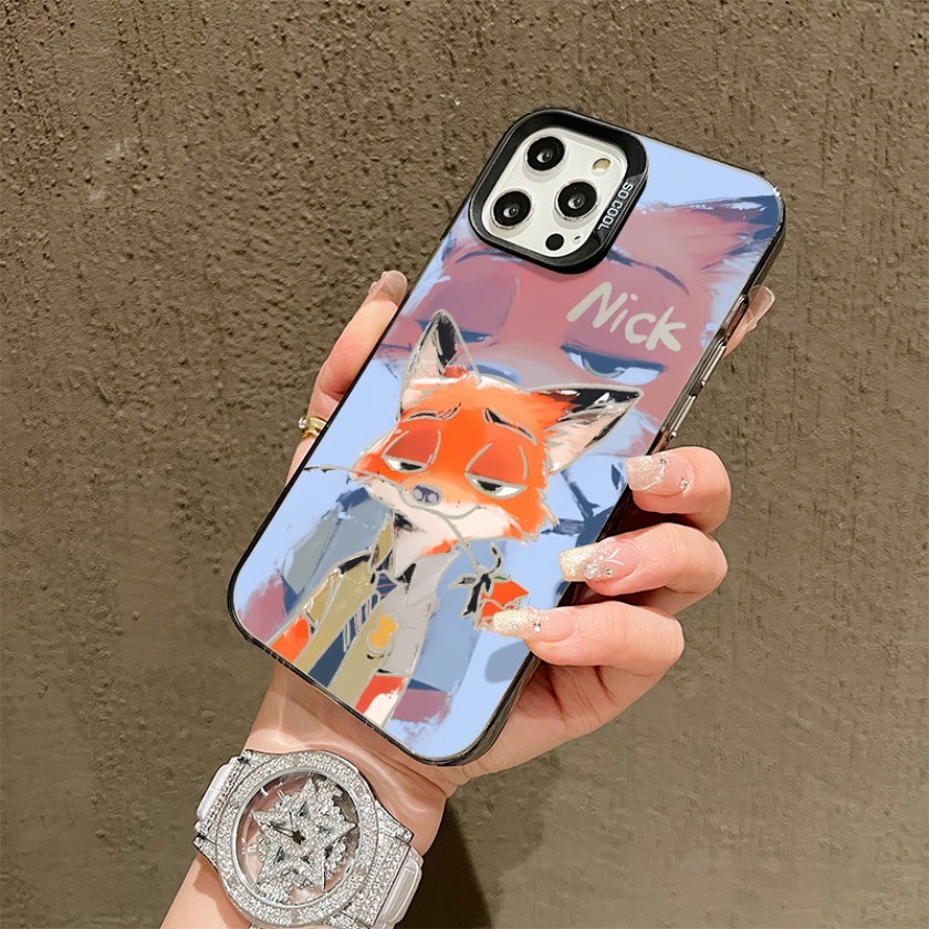 Dành Cho OPPO Reno 14 12 13 Pro 13F 12F 11F 11 10 8 6 5 4 Pro 6 7 8 Lite 7Z 8Z Zootopia Cặp Đôi In Hình Dễ Thương Matte Chống Sốc Ốp Lưng Điện Thoại