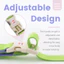 Bộ đi bộ thú cưng HamshMoc 360° Xoay Tay cầm có thể điều chỉnh Khe cắm đèn LED Hợp kim D Ring An toàn ngoài trời