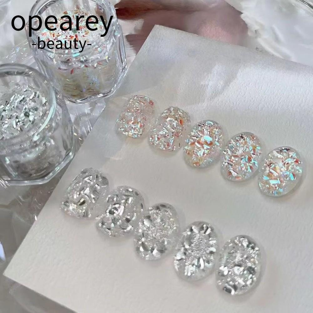 OPEAREY Nail Art Sequins, Lấp Lánh Nhấp Nháy Flash Nail Art, Nail Art DIY Sequins Charms
