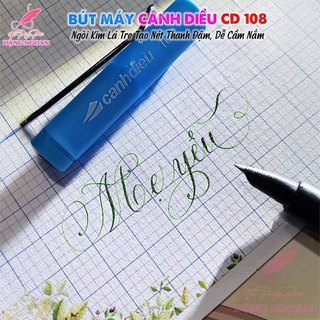 Bút Máy Luyện Chữ Đẹp Cánh Diều CD 108 - Ngòi Kim Lá Tre Tạo Nét Thanh Đậm, Dễ Cầm Nắm