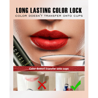 Son môi Velvet Matte Matte Matte Non-Fade Non-Stick Cup Son môi bốn màu ️ Họa tiết bột mờ ️ Kết xuất màu lâu trôi 24 giờ ️ Loại bỏ chống nấm mốc chống thấm nước