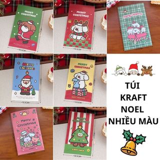 Túi Kraft Noel Mini Hoạt Hình Xinh Xắn Giấy Đựng Quà Giáng Sinh Timo GQ09