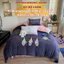 Bộ ga gối nỉ nhung 5 món MemMinBedding Luxury họa tiết thêu Kitty nổi kèm gối decor, ấm áp, mềm mại dễ thương