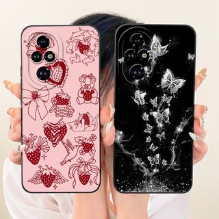 Dành Cho Honor 200 Pro / Honor200 Vỏ Bảo Vệ Ống Kính Honor 200 200Pro 5G Vỏ Điện Thoại Silicon Mềm Hoa Cúc Hoa Hướng Dương Đẹp