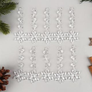 [sportoutdoor] 10 / 30 Chiếc Bông Tuyết Đồ Trang Trí Giáng Sinh Lăng Kính Pha Lê Đá Cho Cây Giáng Sinh Acrylic Trong Suốt Trang Trí Bông Tuyết [out]