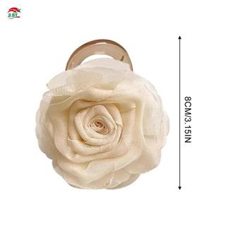 Vuốt Tóc Camellia Sang Trọng, Chống Trơn Trượt - Kẹp Tóc và Mũ Đội Đầu Phù Hợp Tóc Mỏng Đến Dày