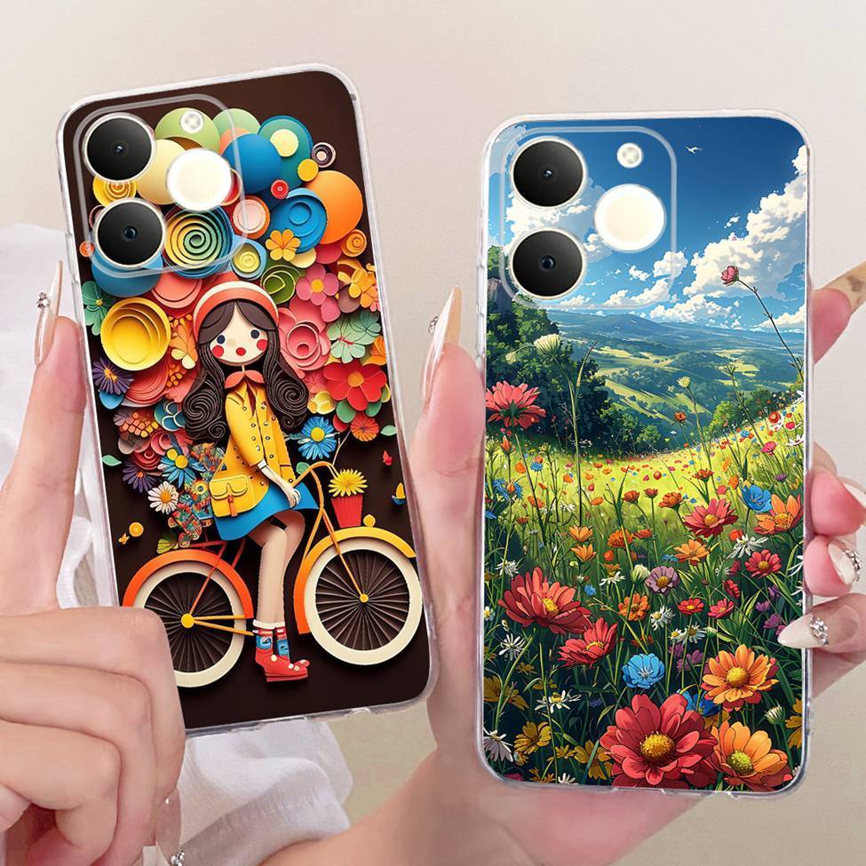 Ốp lưng Realme Note 70T RMX5313 ​​​​​​​Dành Cho Realme Note 70 Vỏ Mèo Dễ Thương Thời Trang Bướm Vỏ Sơn Sang Trọng