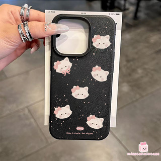 Ốp Lưng Cho Iphone 17 11 12 13 16 14 15 Pro Max Air 14 15 16 Plus XS X XR MAX Đơn Giản Dễ Thương Ngọt Ngào Họa Tiết Mèo Con Cảm Giác Da Da Họa Tiết