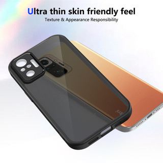 Dành Cho Redmi Note 10 Pro 4G Ốp điện thoại Cứng Mờ Da-Cảm Giác Mềm Khung TPU Chống Sốc Mỏng Vỏ