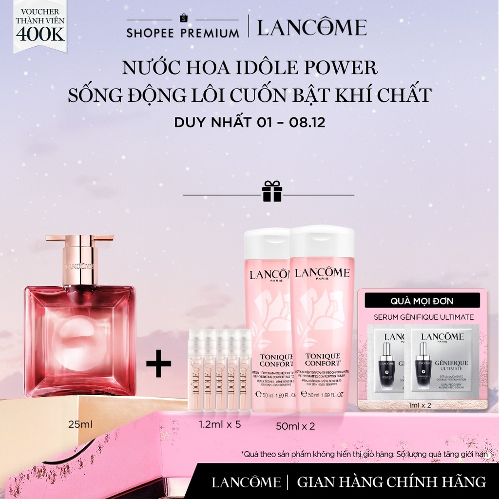 Nước Hoa Lancome Idole Power 25ml Sống Động Lôi Cuốn Bật Khí Chất