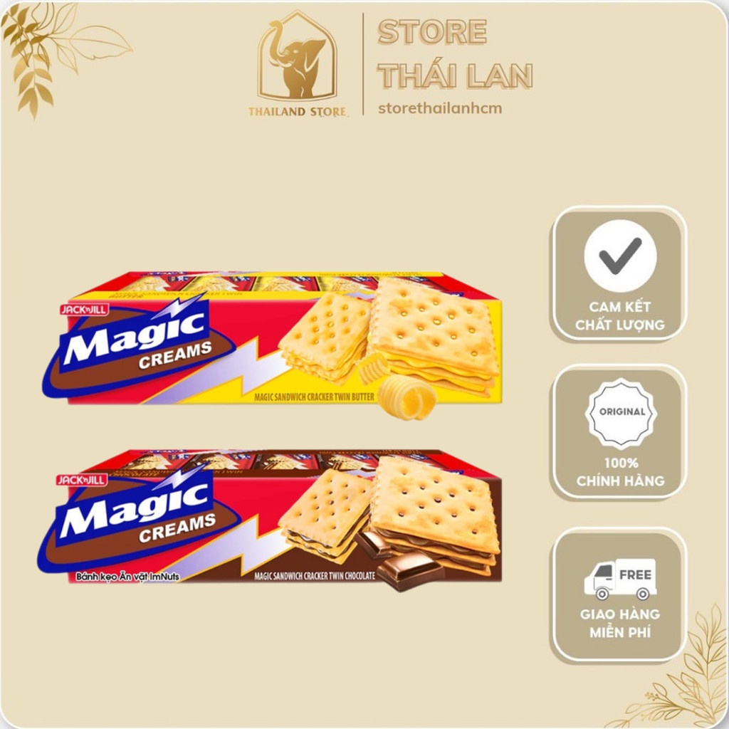 Bánh Quy Mặn Giòn 2 Lớp Kem Magic Cracker Twin – Đủ Vị – Hộp 300g ...