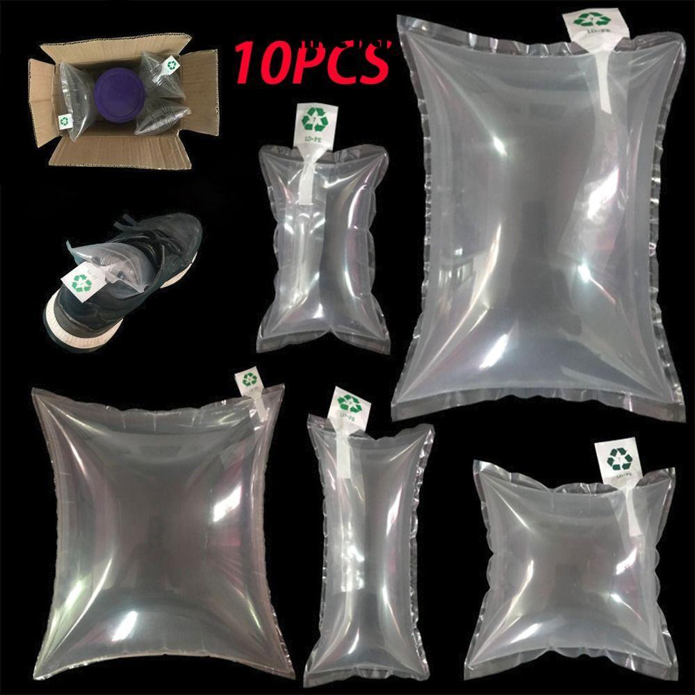 THFENG 10 chiếc Túi đóng gói bơm hơi không khí, Bọc bong bóng đệm bơm hơi, Bảo vệ màng cuộn Cột nhựa Bao bì không khí Bảo vệ ống bong bóng vận chuyển