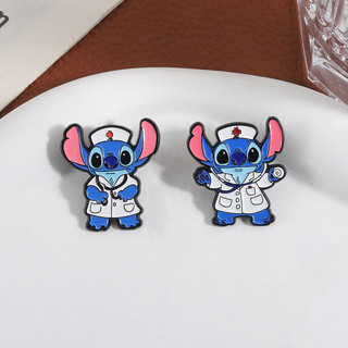 Lilo và Stitch - Trâm Hoạt Hình Nam, Đồng Phục Y Tế Dễ Thương, Huy Hiệu & Phụ Kiện