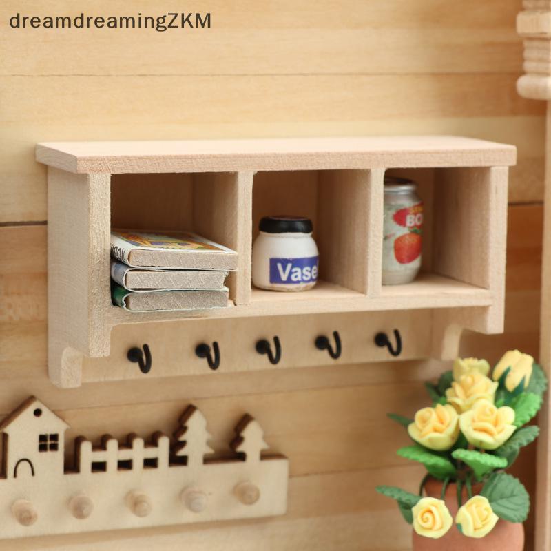 [dreamdreaming] 1 / 12 Nhà Búp Bê Mô Phỏng Giá Treo Tường Mô Hình Nhà Búp Bê Đồ Nội Thất Sống Trang Trí Búp Bê Phụ Kiện Nhà [zkm]