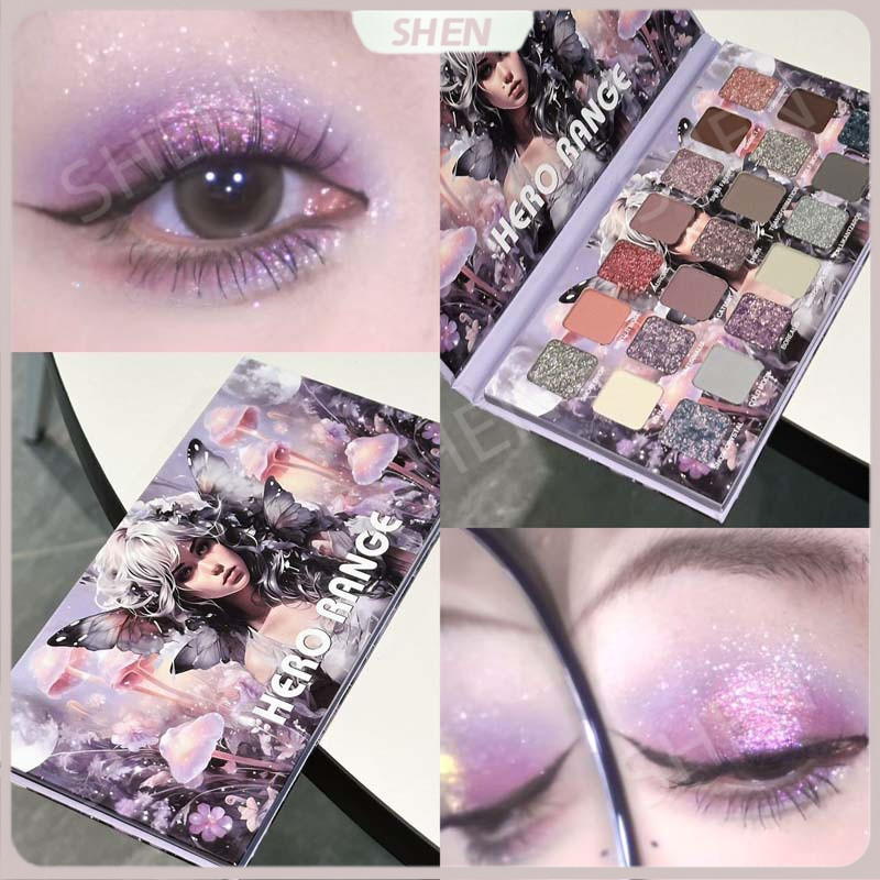 Phấn mắt màu trăng lạnh hai mươi mốt màu Matte Pearlescent Strobe Phấn mắt đa chức năng