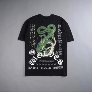 Mặt sau cổ điển hợp thời trang với áo thun ngắn tay in họa tiết lớn cotton dáng rộng Áo thun cổ tròn thông thường dành cho nam và nữ