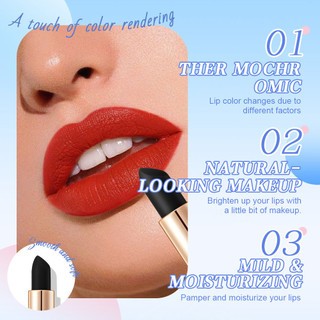 Son môi đổi màu đen - Son môi nhung mờ dưỡng ẩm cho nữ