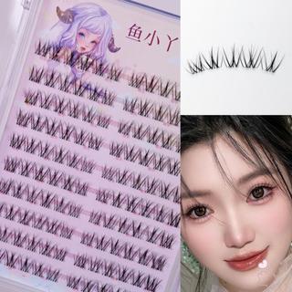 Lông mi giả phân đoạn công chúa màu đen C-Curl 9-12mm Chiều dài hỗn hợp Nhìn tự nhiên để mặc tiệc hàng ngày