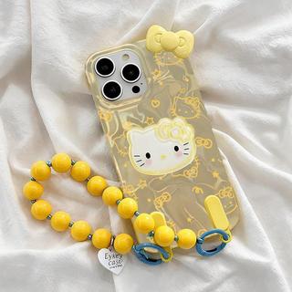 Ốp Lưng Dây Chuyền Hoạt Hình Hello Kitty Nơ 3D Hợp Thời Trang Cho Samsung Galaxy A50 A50S A30S A31 A04S A03S A02S M16 A06 F16 M56 A17 A07 A13 A22 4G A33 M17 F17 5G Vỏ Điện Thoại