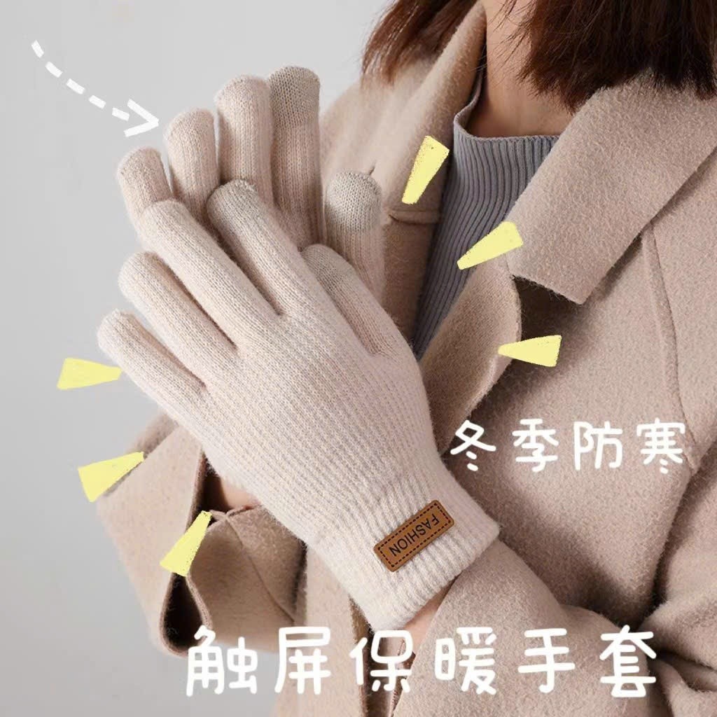 Găng Tay Len Nam Nữ Thiết Kế Đẹp Dày Giữ Ấm Cho Mùa Đông