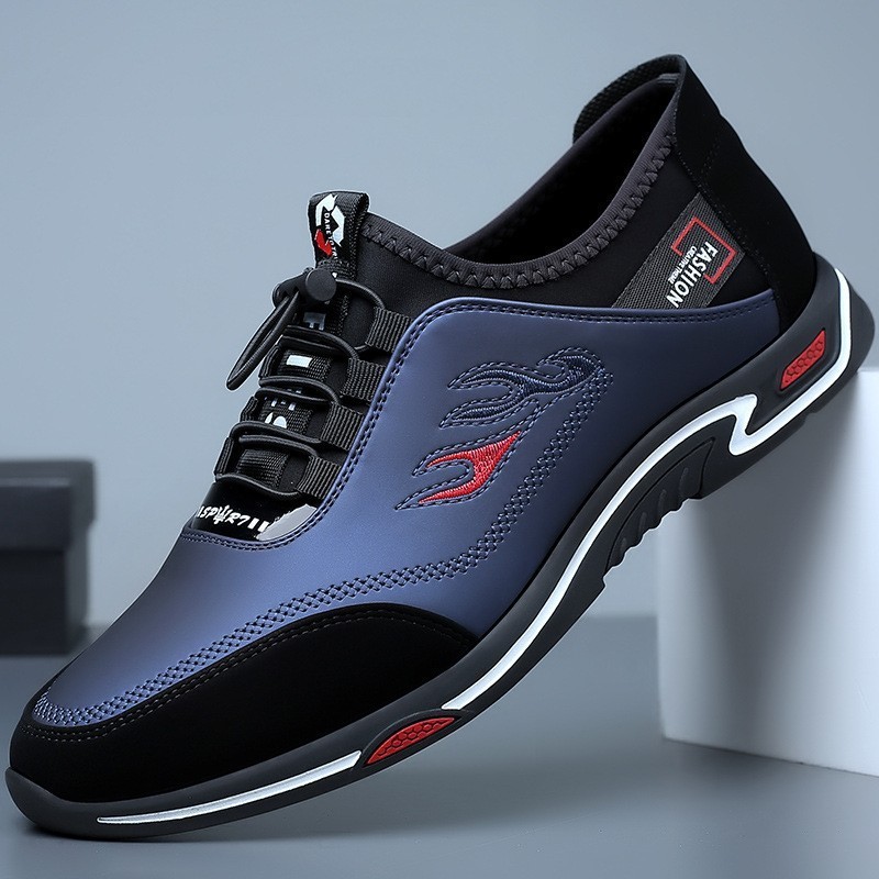 Giày Nam Đế Mềm Mùa Xuân Hợp Thời Trang Giày Da Anh Giày Slip-On Giày Da Nam G6ZT