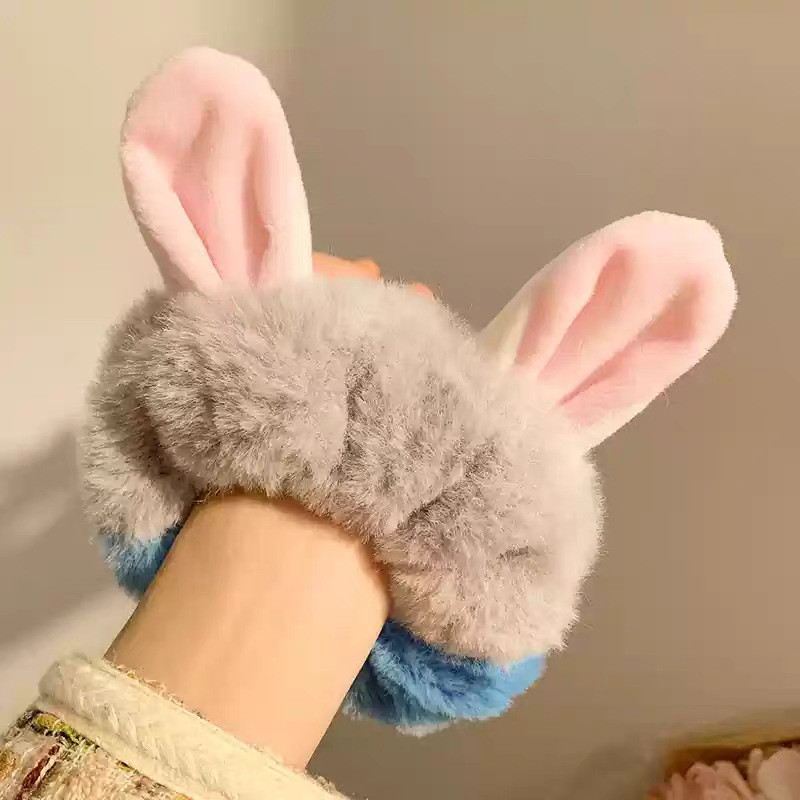 YT4 Zootopia Dây buộc tóc hoạt hình cao cấp Judy Nick Phụ kiện tóc mùa thu đông vòng ruột già