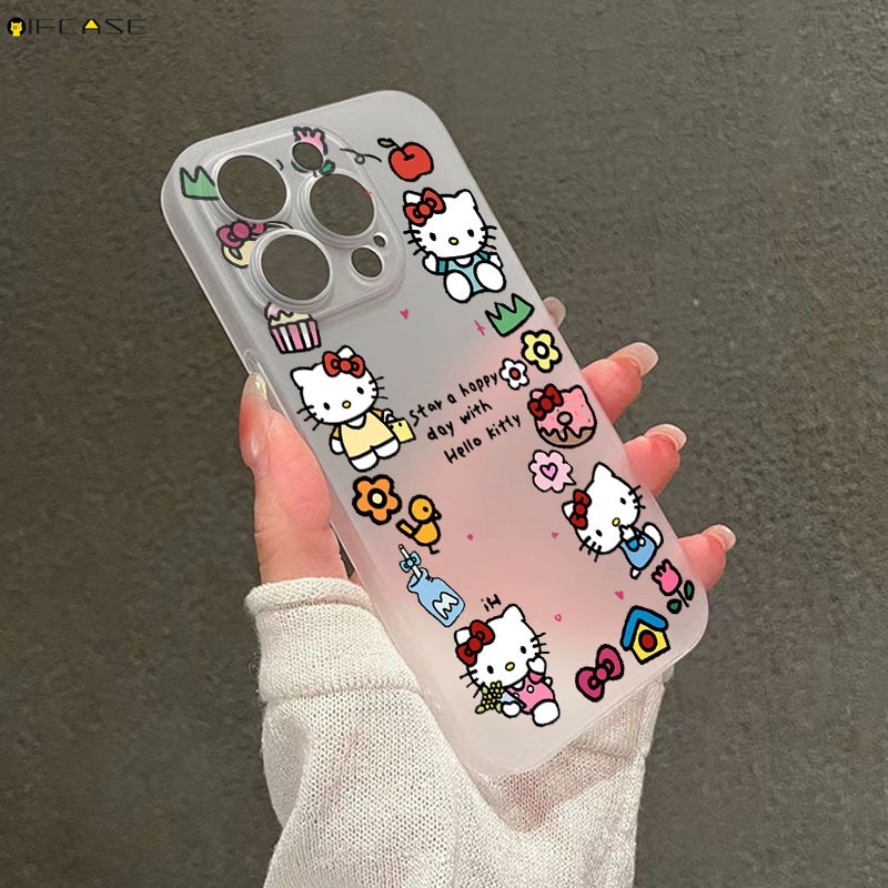 Dành Cho Google Pixel 10 9 8 Pro XL 10A 9A 8A GooglePixel10A Vỏ Điện Thoại Màu Trắng Trong Suốt Hello Kitty Mèo Nơ Nơ Hoa Donut Hoạt Hình Dễ Thương Trong Suốt Vỏ Mềm Mỏng