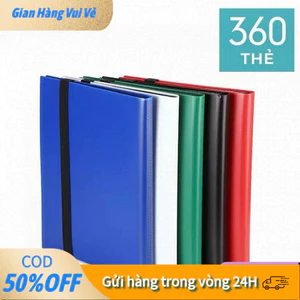 【24h】Sổ đựng thẻ Sách đựng thẻ giao dịch, Chất kết dính thẻ 360 dung lượng lớn, Bộ sưu tập di động 9 túi Thẻ tải b