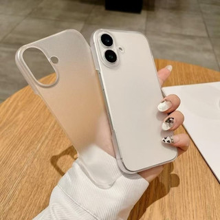 Ốp Điện Thoại PC Cứng Trong Suốt Siêu Mỏng Nhẹ Không Viền Cho iPhone 17 16 15 14 13 12 11 Pro Max XS Max XR 14/15Plus Ốp Lưng Cứng Bằng Nhựa